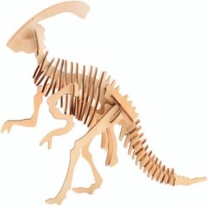 Houten 3D Parasaurolophus Puzzel