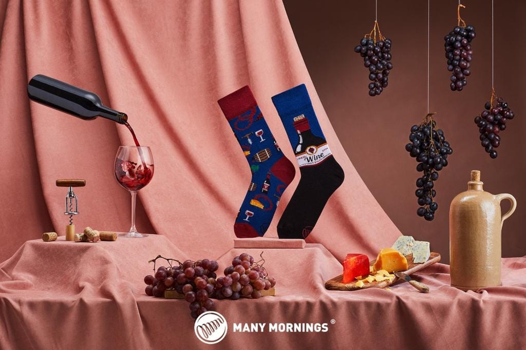 Many Mornings MisMatch Sokken Cabernet Sockvignon 39-42 - Afbeelding 5