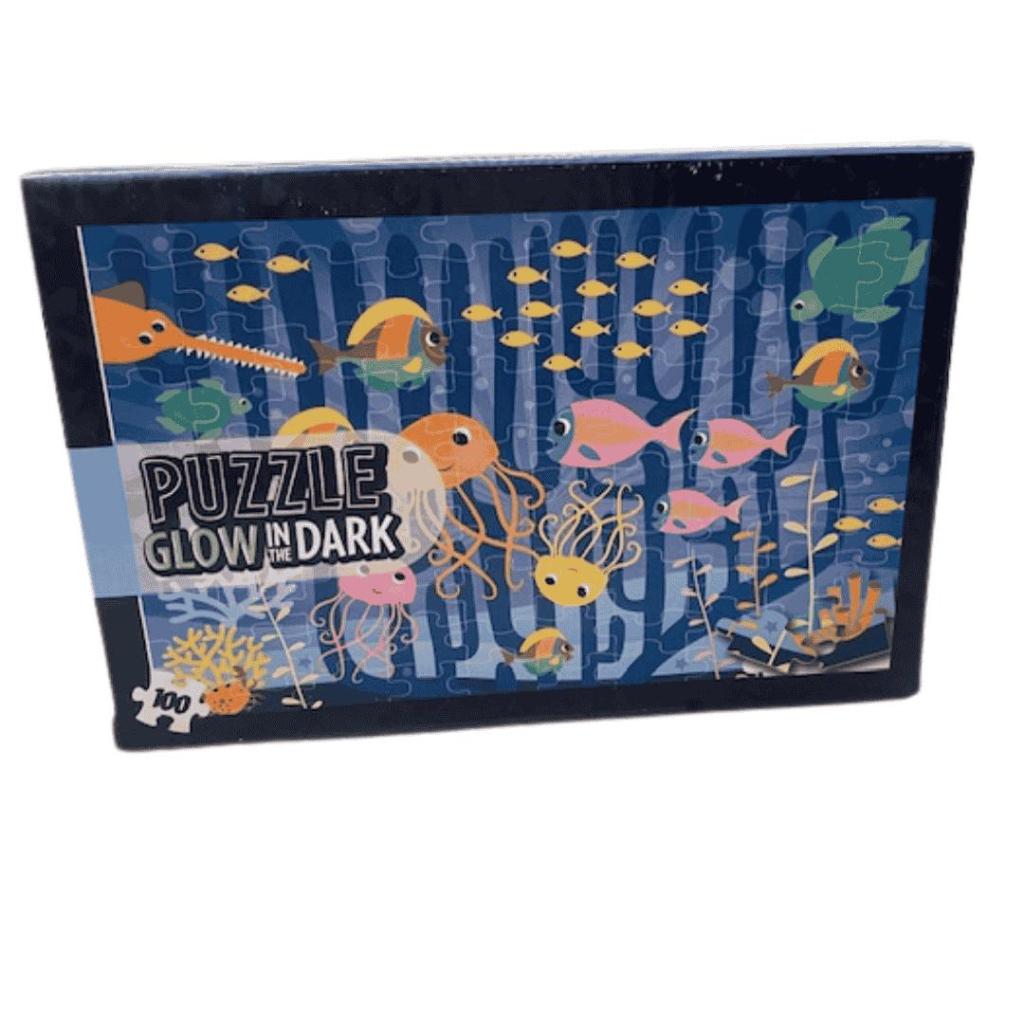 Glow in the Dark Puzzel Oceaan – 100 stukjes | 30 × 45 cm - Afbeelding 2