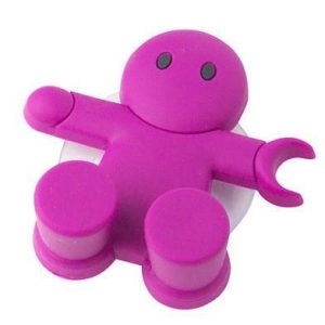 Tandenborstelhouder Amico – Fuchsia Roze – Met Zuignap – Balvi