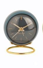 Karlsson Alarm Klok Mini Globe blauw