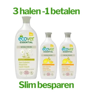 Ecover Essential Afwasmiddel Kamille + Citroen – 1 + 2 gratis