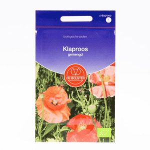 Klaproos, gemengd (Papaver rhoeas) – Biologische zaden (Eenjarig) De Bolster