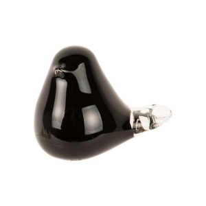 Glazen Vogel Zwart L