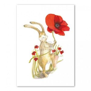 Dubbele kaart A Happy Hare