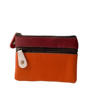 Salena 2 Portemonneetje – Handgemaakt leren portemonneetje met dubbele rits