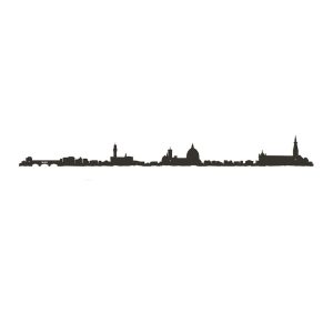 The Line Skyline Florance Zwart 50 cm