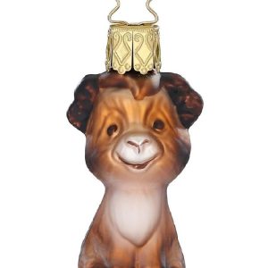 Kerstbal Rendier – Glazen ornament van Inges Christmas Decor