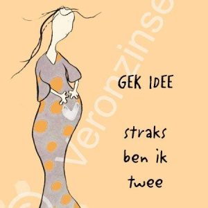 Dubbele kaart Gek idee