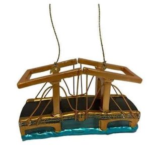 Kerstbal Magere Brug Amsterdam Goud