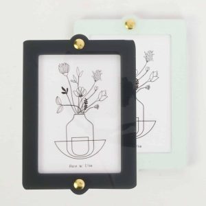 Omwisselbaar Fotolijstje Staand Vierkant S Blauw/Mint