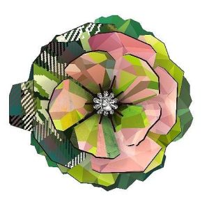 Bloem La vie en Rose – Muurdecoratie in 3D van Miho Design