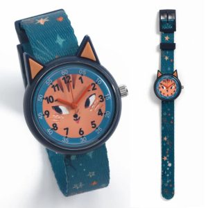 Kinderhorloge Vos – Djeco Little Big Room Horloge met Stoffen Band