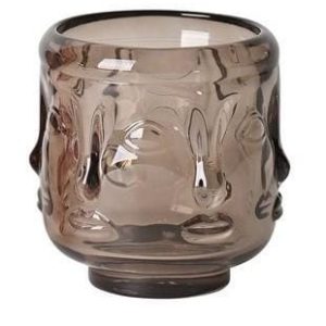 Windlicht Jacquard Grijs