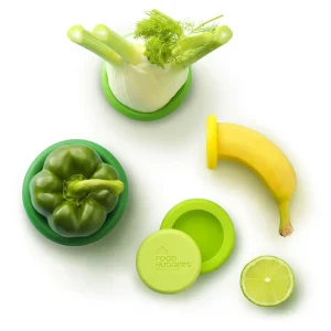 Food Huggers Fresh Greens – Set van 5 | Herbruikbare Siliconen Vershouders | Anti-Voedselverspilling