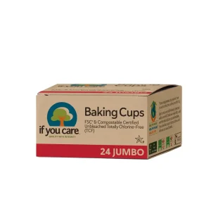 If You Care Jumbo bakbekers – FSC-gecertificeerd vetvrij papier (24 stuks)