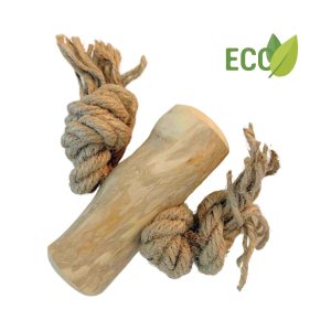 Koffieboomwortel met Henneptouw L - Per stuk